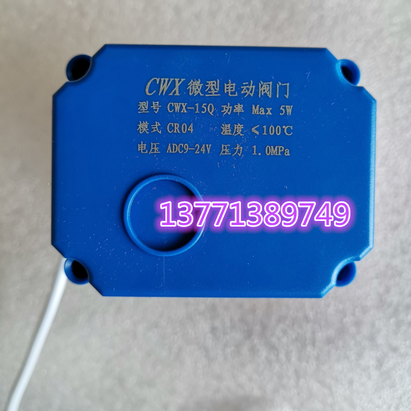 CWX15Q CR04 AC/DC924V微型电动阀门DN15黄铜内螺纹4分管水阀
