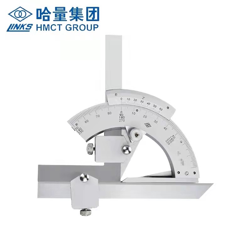 哈量万能角度尺0-320度 量角器 角度测量仪 360度 多功能角尺