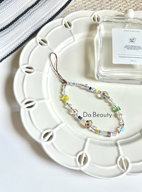 「彩虹菇语」DaB原创琉璃透明蘑菇多巴胺精致手机链相机链ccd挂件