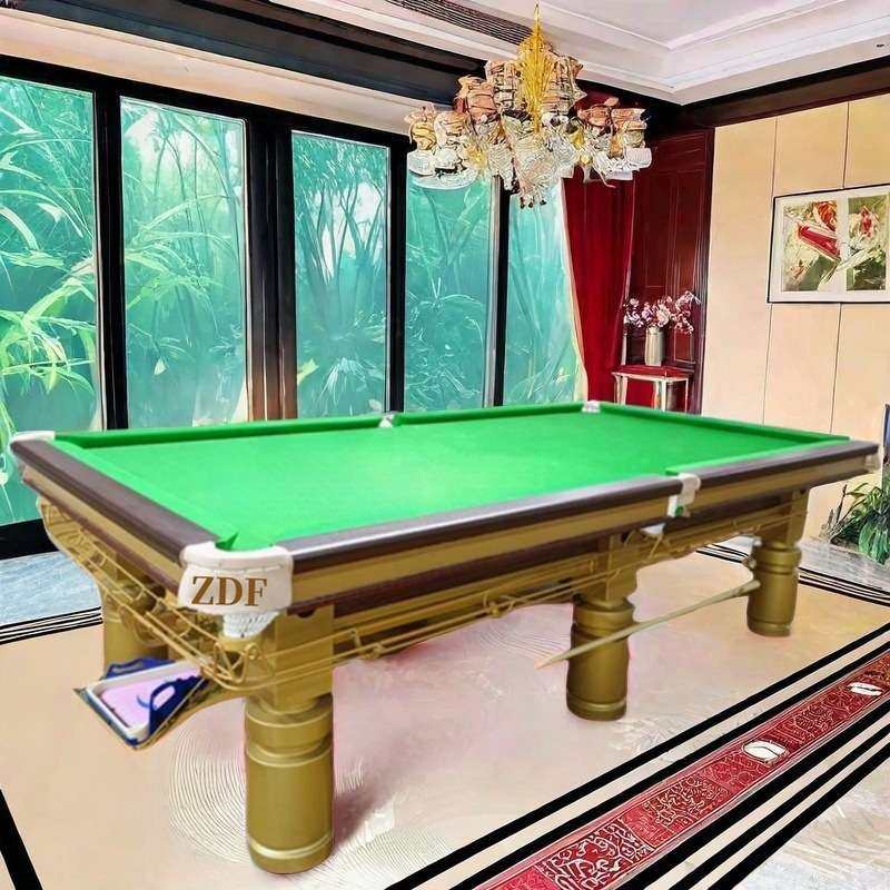 黑八台球桌需要多少平方空间黑八台球桌ZDF南雄黑八台球桌高度