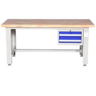 防静电挂板实木工作台复合板吊抽带灯架榉木工作台厂直销实木桌子