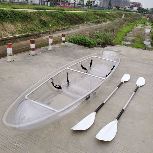 3人大尺寸kakay省力的看不见的独木舟水上透明的船