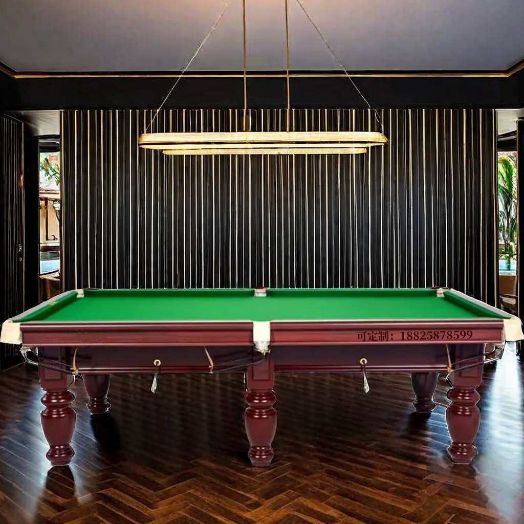 中式台球桌标准需要多大空间淇江海口三亚中式台球桌袋口标准尺寸