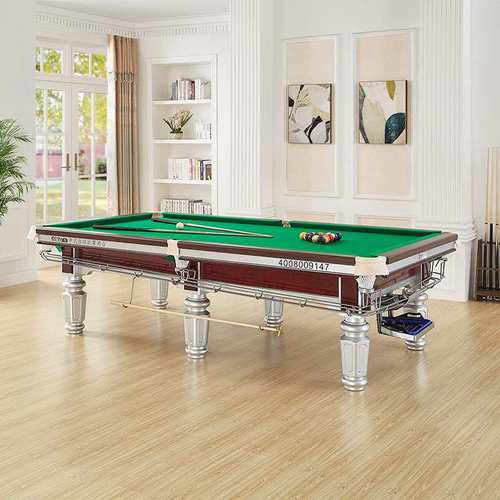 中式台球桌标准黑八中式桌球台青石自动回球成人美式桌球台厂家