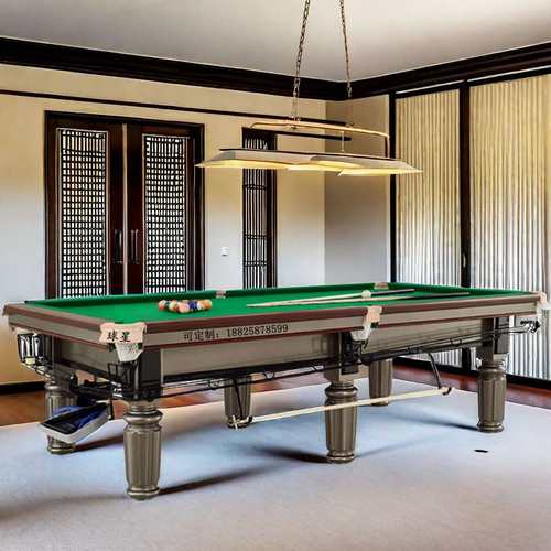辽源标准型白城松原台球桌银腿商用白山桌球台家用辽宁球星台球桌