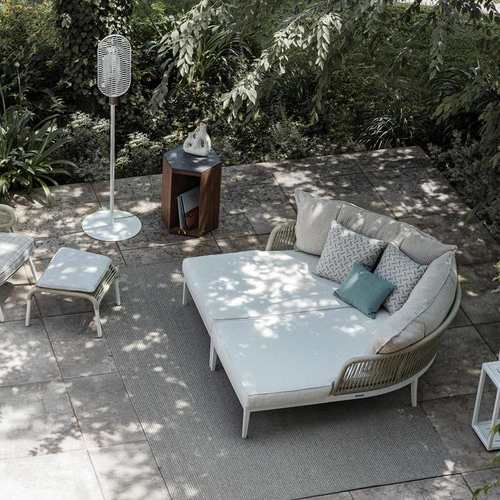 户外沙发庭院现代简约网红双人绳编躺床组合露天阳台露台躺椅