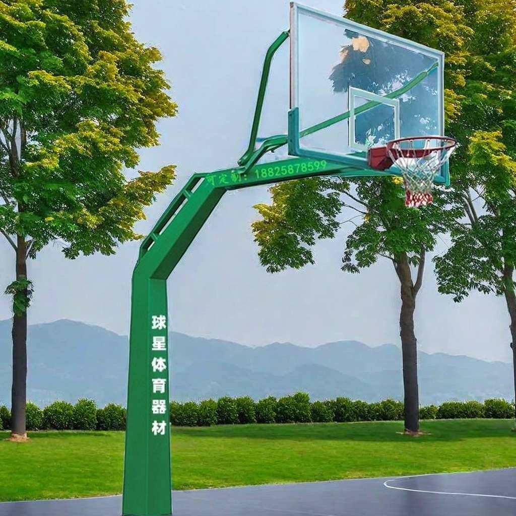 永川篮球架商洛吕梁移动地埋式篮球架汉中安康标准球星篮球架厂