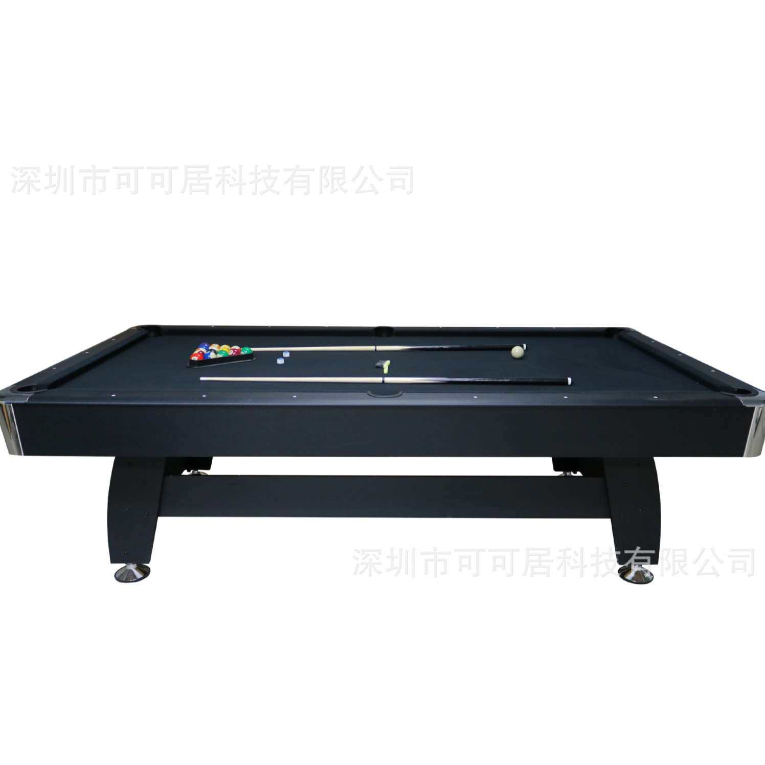 可可居新款 高品质9尺台球桌 中八室内自动回球桌球台美式撞球台