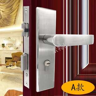 304不锈钢门锁 锁具室内木门卫生间卧室房门锁门把手防盗执手门锁