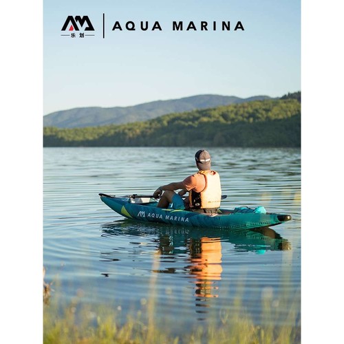 AquaMarina/乐划2022年湍流号单人充气独木舟皮划艇充气船橡皮船