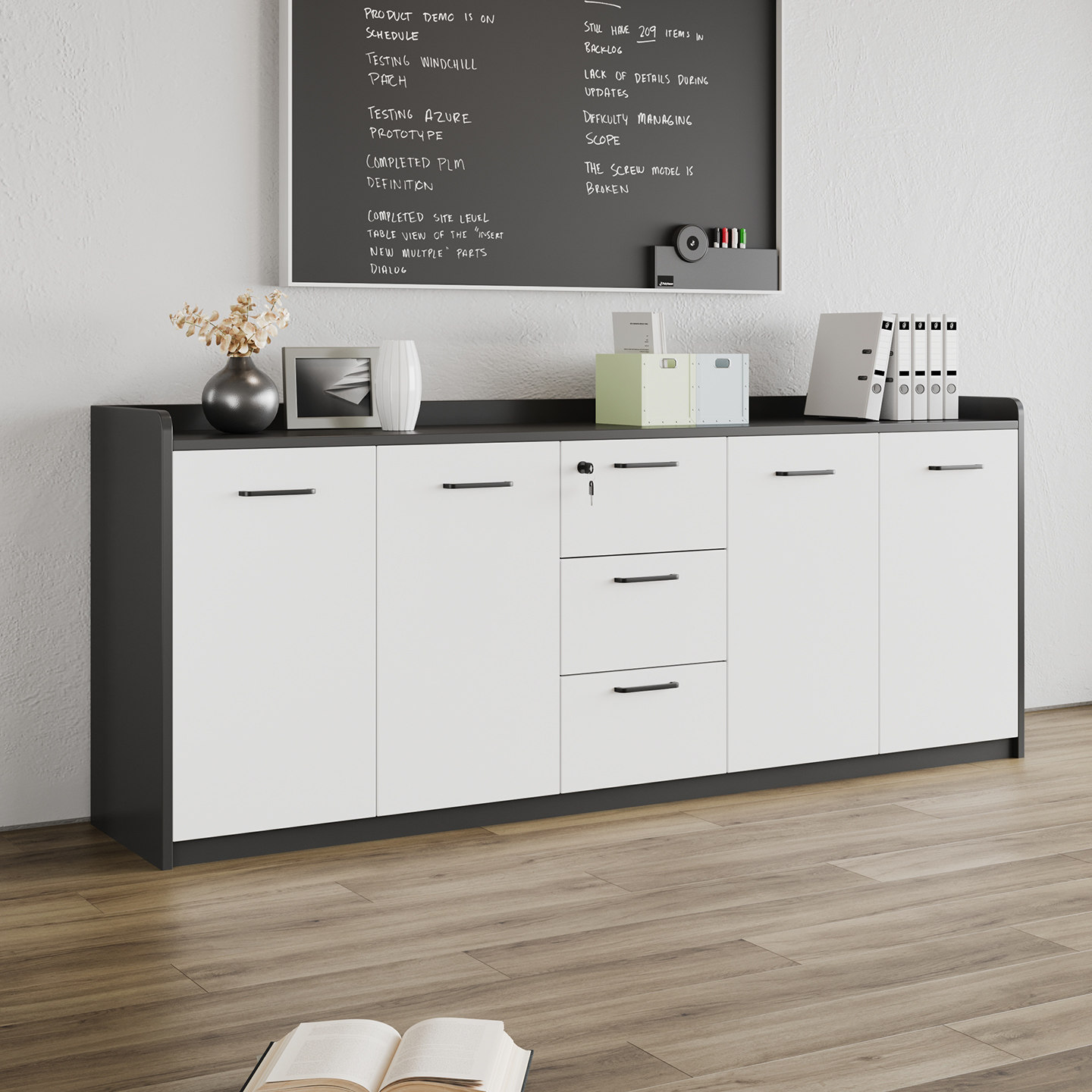 静音门铰加厚25桌面带锁设计