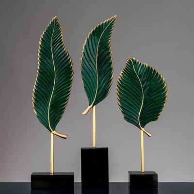 树叶摆件大厅衣帽间装饰品进门玄关屋内摆设搬家礼物乔迁礼品实用