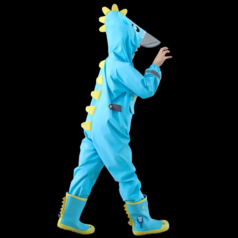 儿童连体雨衣男童宝宝雨披小学生女幼儿园恐龙雨裤套装全身防暴雨