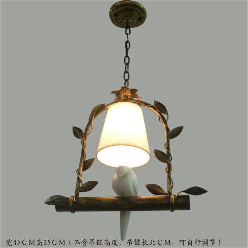 阳台小吊灯走廊过道进门玄关灯个性灯餐厅单头小鸟吊灯美式乡村,家装灯饰光源,客厅吊灯,淘宝优惠券,粉丝福利购,淘宝优惠卷