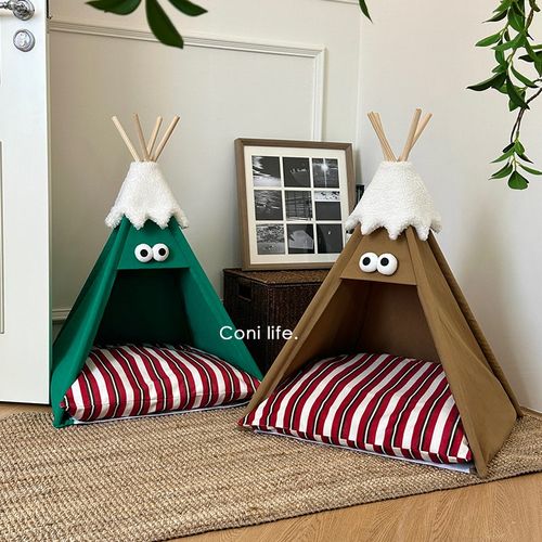 Coni life帐篷猫窝宠物窝冬天保暖圣诞氛围四季通用狗狗床猫咪屋