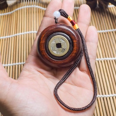 乾隆通宝真品转钱手把件开元通宝古代古币旋转铜钱文玩手把件