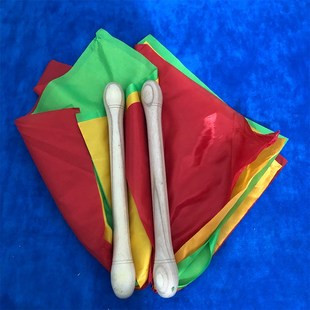 实木鼓棒儿童成人腰鼓鼓棒 幼儿园 广场舞红绸带 鼓锤鼓槌