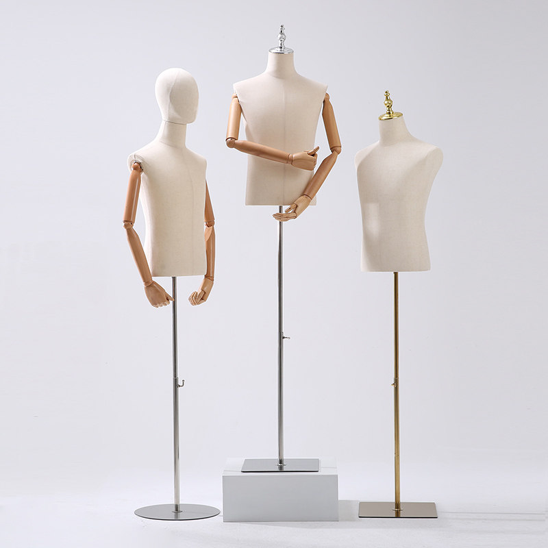 男模特道具展示架半身服装店橱窗西装全身人台假人模特展示架子