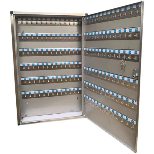 不锈钢中介钥匙箱壁挂式门口玄关收纳挂墙管理盒柜子家用房产神器