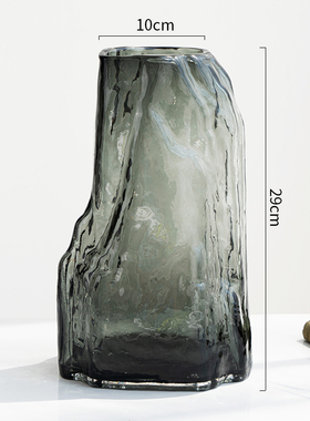 创意中国风玻璃花瓶水养鲜花富贵竹干花书房装饰花瓶客厅家用摆件