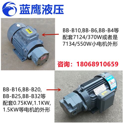 BB-B10菱形B6/B4/B16/B20/B32N同上海东高B25Y摆线油泵电机组JZ-1