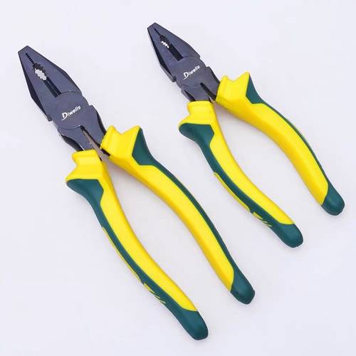 得威斯钢丝钳老虎钳断线钳电工钳发黑多用6寸8寸克丝钳平口钳包邮