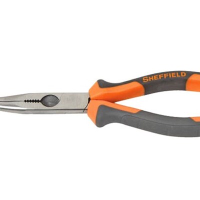 钢盾 弯嘴钳 弯头钳子 夹持钳 6寸 8寸 S045011--S045012