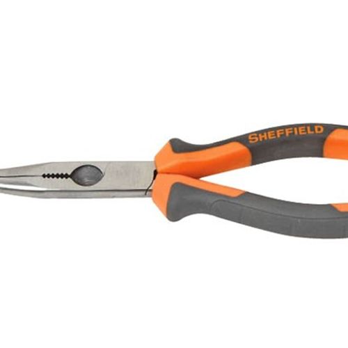 钢盾 弯嘴钳 弯头钳子 夹持钳 6寸 8寸 S045011--S045012