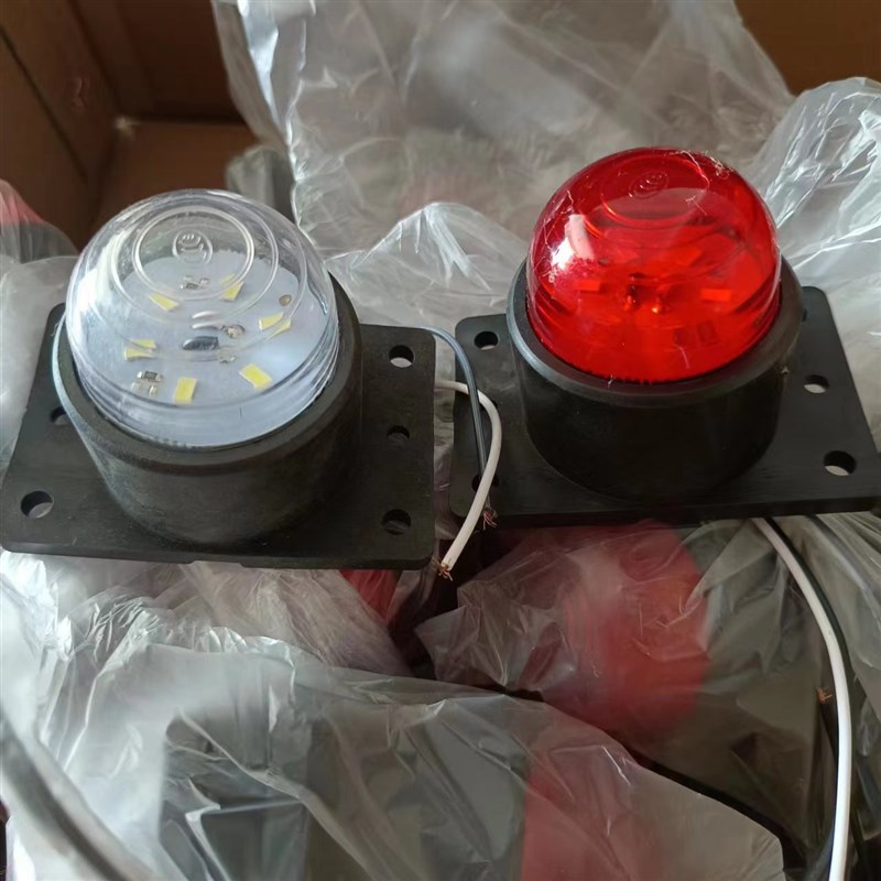 箱货车车厢顶灯防水高亮led示宽灯12v24v大货车示廊灯橡皮四角灯