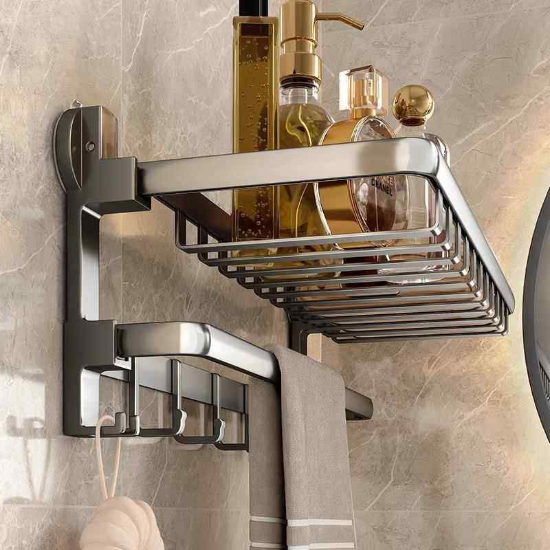 毛巾架免打孔卫生间置物架浴室架子壁挂枪灰色厕所太空铝挂件一体,标准件/零部件/工业耗材,输送带/传送带,淘宝优惠券,粉丝福利购,淘宝优惠卷