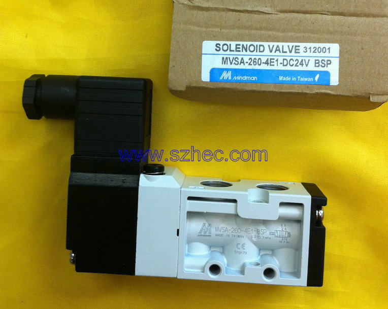 台湾金器MINDMAN电磁阀 MVSA-260-4E1 .