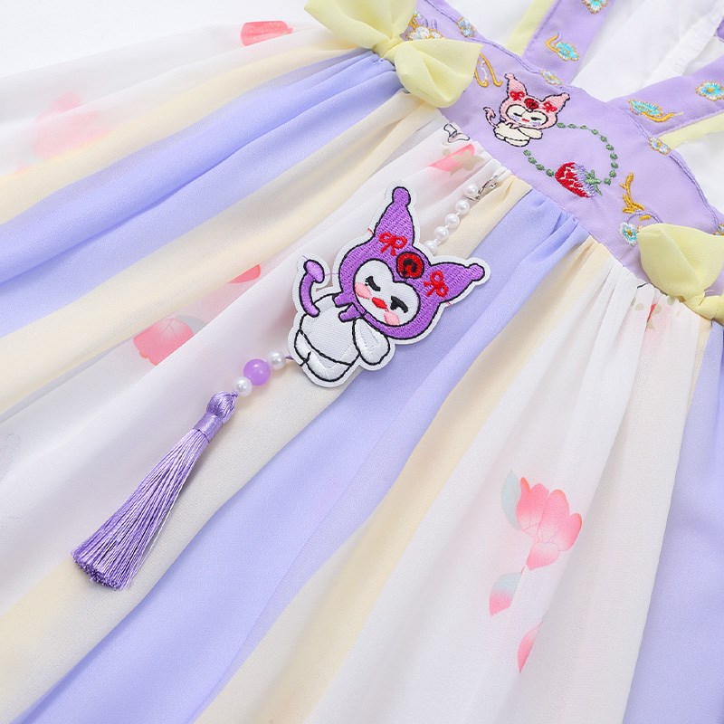 女童连衣裙夏装2024新款儿童新中式国风汉服宝宝夏季库洛米公主裙