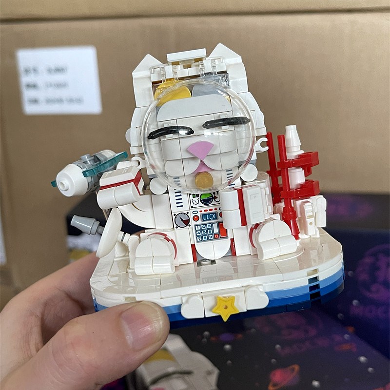 【撸一只猫咪】满2包 邮 超可爱!益智积木颗粒积木 儿童拼装玩具