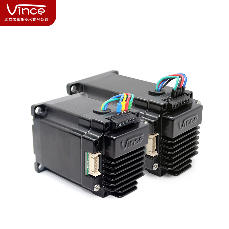 CANOpen总线控制57步进伺服电机驱动控制一体机套装带编码器