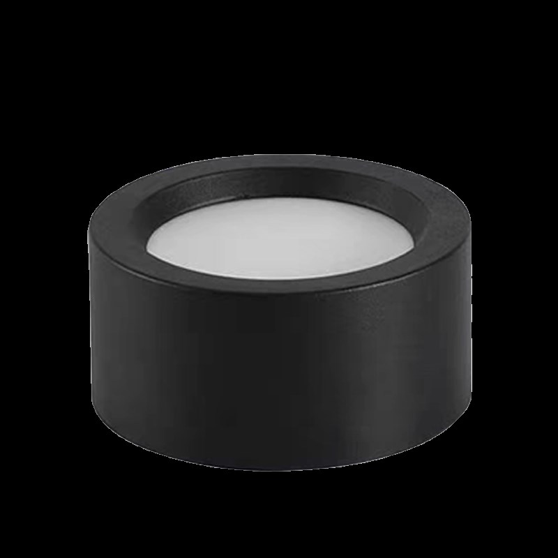 0-10v可控硅调光led明装筒灯黑白色圆形过道吸顶免开孔吊装灯9W