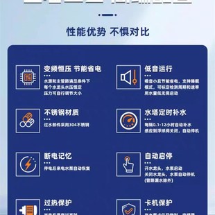 广东凌霄CMI变频泵304不锈钢增压泵家用商用全自动静音恒压水泵