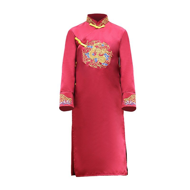 儿童相声服大褂民国长衫舞蹈表演服男女童马褂快板说书人演出服装