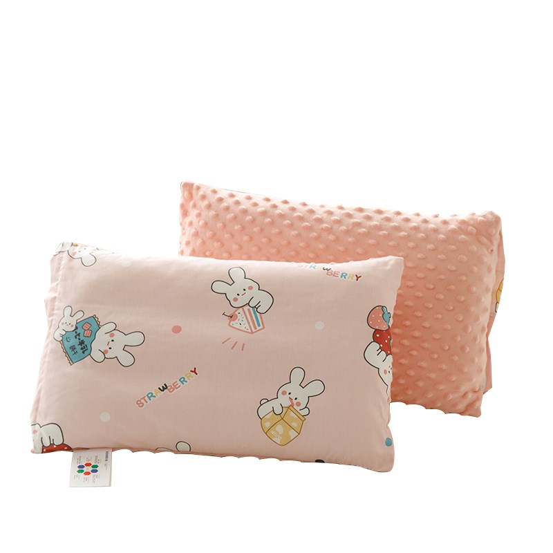 A类儿童豆豆绒枕头枕芯1-10岁小学生宿舍幼儿园3岁宝宝安抚枕