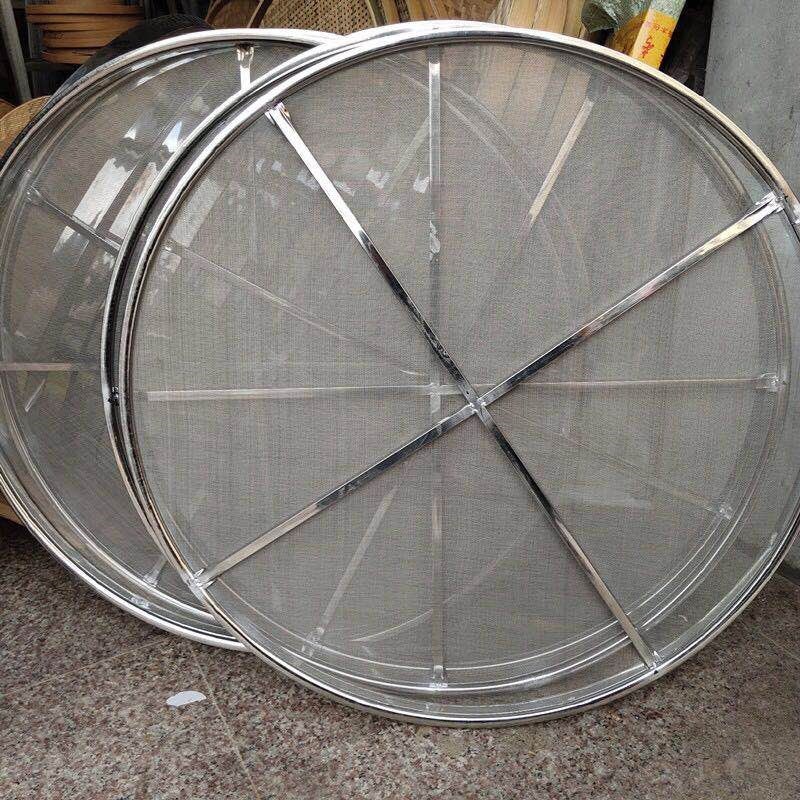 不锈钢筛子圆形不锈钢网筛不锈钢簸箕茶叶网格烘烤不锈钢丝网筛子