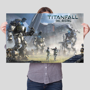 泰坦陨落2电子游戏Titanfall海报墙贴装 饰电竞网吧咖壁画宿舍卧室