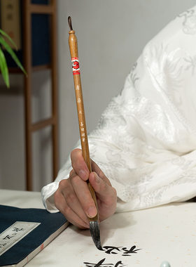 善琏湖笔毛笔套装初学兼毫毛笔级初学者入门套装国画大师级中楷湖