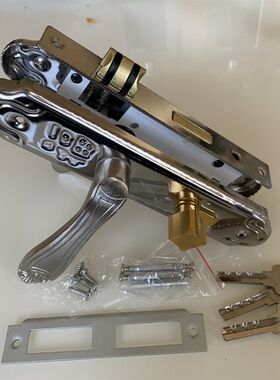 铝合金室内门锁通用型老式家用门锁平开门老式把手执手双面门锁