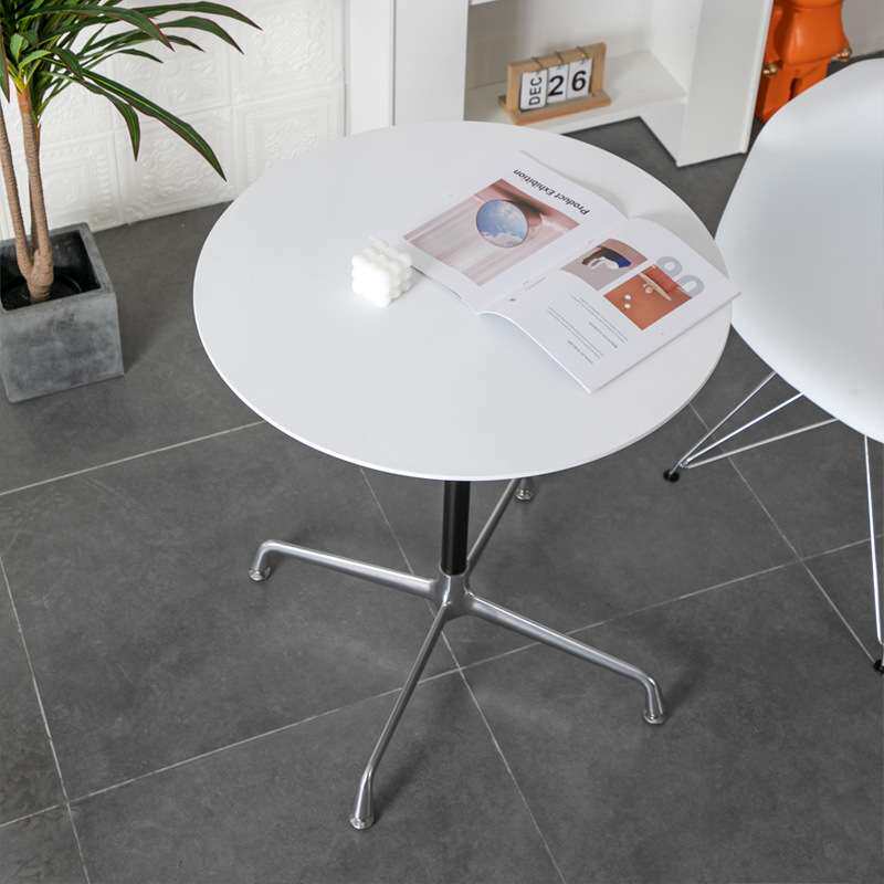 北欧3人小圆桌 轻奢时尚咖啡厅洽谈桌 简约设计会议办公桌