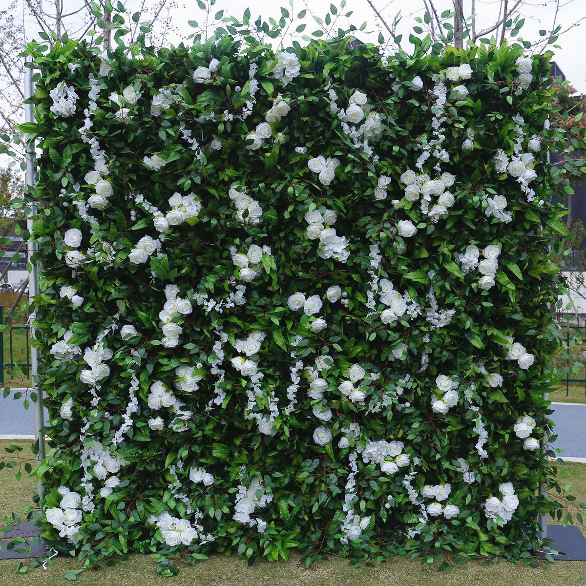 5D布底仿真植物墙绿植墙背景 假草坪门头室内装饰形象墙婚庆花墙