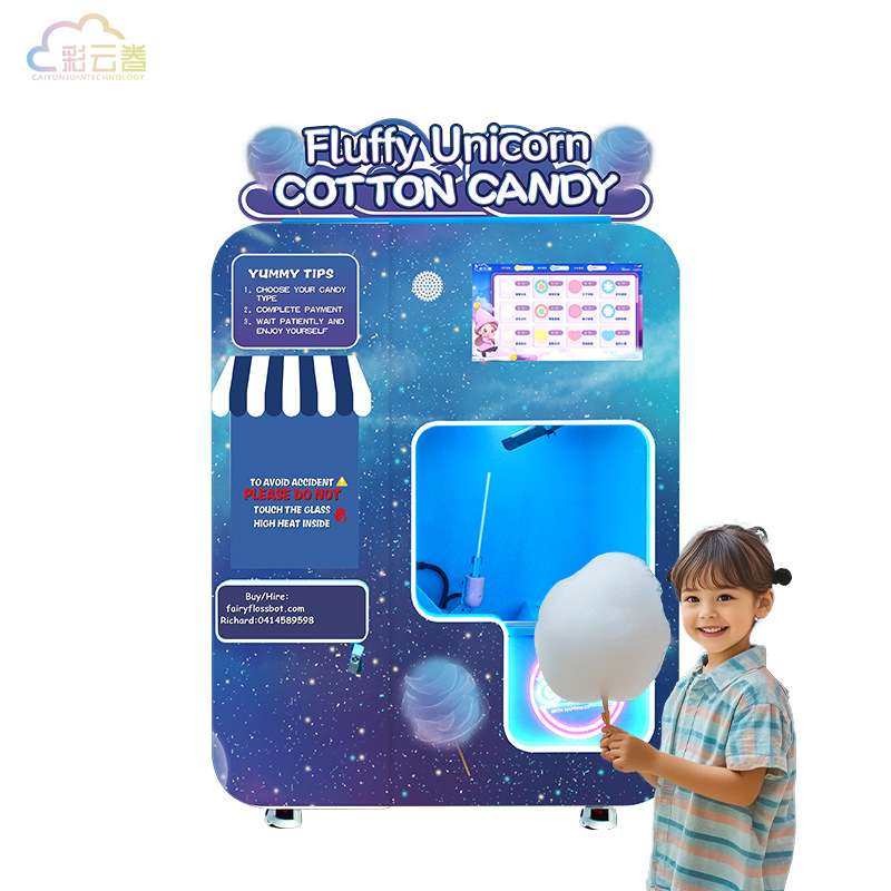 Cotton candy machine coin credit card payment system