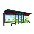 停靠站巴士站台公交站亭乡镇城市滚动灯箱候车点不锈钢候车亭厂家