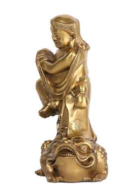 杨铜记 铜刘海戏金蟾摆件 铜金蟾 家居工艺品