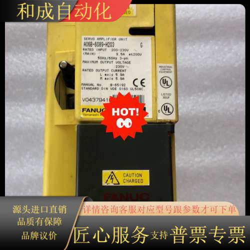 A06B-6089-H203 发那科老款驱动器成色如图 原装