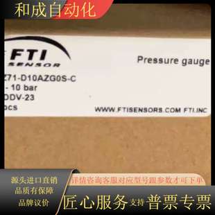 10bar量 D10AZG0S FTI压力表PZ71