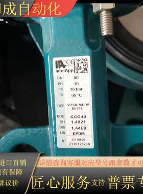 InterApp IA气动碟阀VZSA-ML-W-80-16